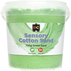 EC Sensory Cotton Sand 700g Tub Green