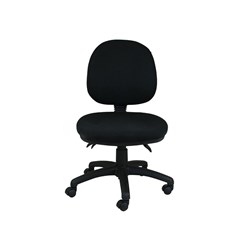 Giro Mid Back Office Chair Antimicrobial Fabric Seat And Back Black