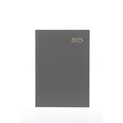 Collins Essential Diary A5 Day To Page Grey