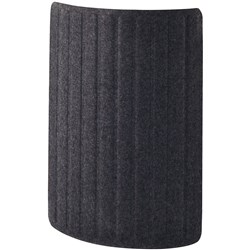 Sylex Seachange Screen Curved 206W x 9D x 1160mmH Light Grey Outside / Charcoal Inside