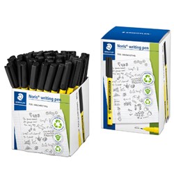 Staedtler Noris 307 Writing Pen Fine 0.6mm Black Cup Of 50