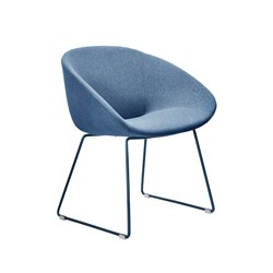 OLG Vista Tub Chair Sky Sled Base Niagara Fabric Seat