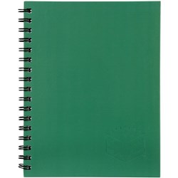 Spirax 511 Hard Cover Notebook A5 Ruled 200 Page Side Opening Green