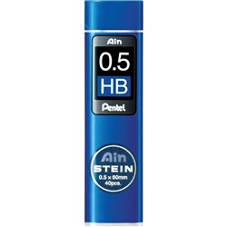 Pentel Ain Stein Leads Refill C275 0.5mm HB Tube Of 40