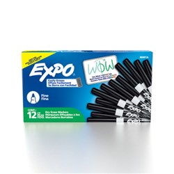 Expo Dry Erase Whiteboard Marker Bullet 1.4mm Fine Black