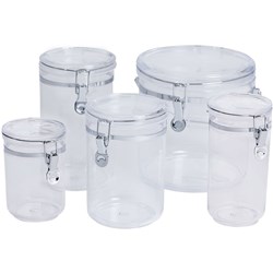 Connoisseur Acrylic Storage Canister Round 0.8 Litres