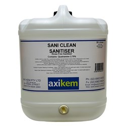 AxiKem Sani Clean Rinse Free Sanitiser 20L