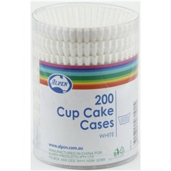 Alpen Cup Cake Cases White Pack of 200