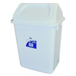 Edco Swing Top Tidy Bin 30L White